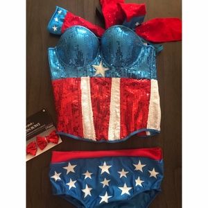 Captain America Sexy Halloween Marvel Costume
